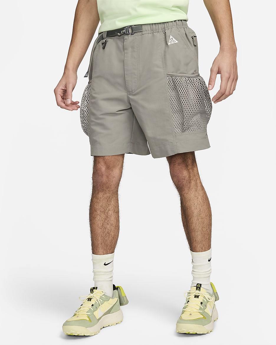 Nike ACG Snowgrass AOP Cargo Shorts Light Bone Summit deals White Medium